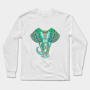 Mandala Elephant Long Sleeve T-Shirt